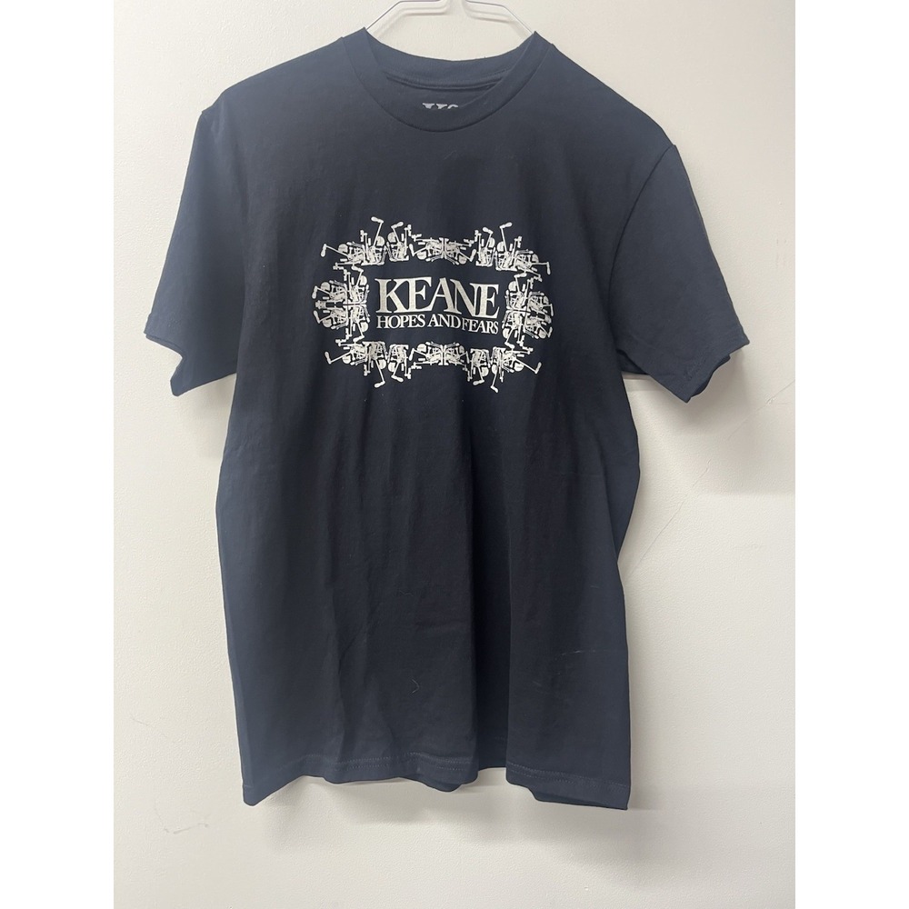 Keane Shirt Hopes and Fears Double Sided Mens Medium Black Tour Concert